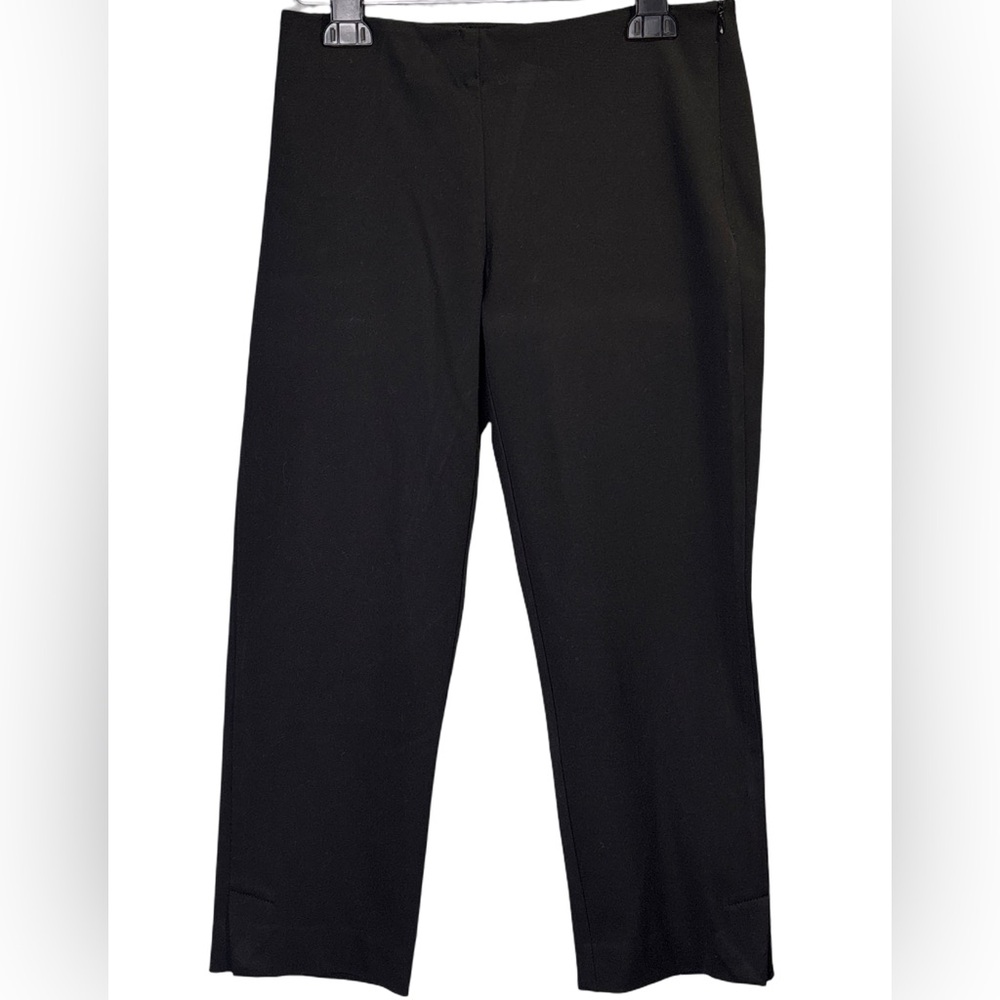 Womens Black Capri Midrise Dress Trousers Size Small (waist 29”)